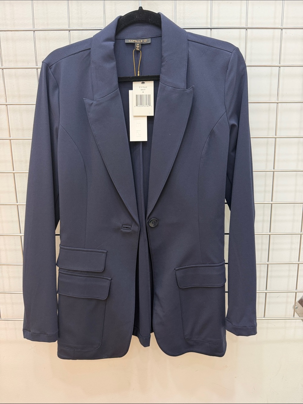 Casual Tailored Navy Blazer - Women
